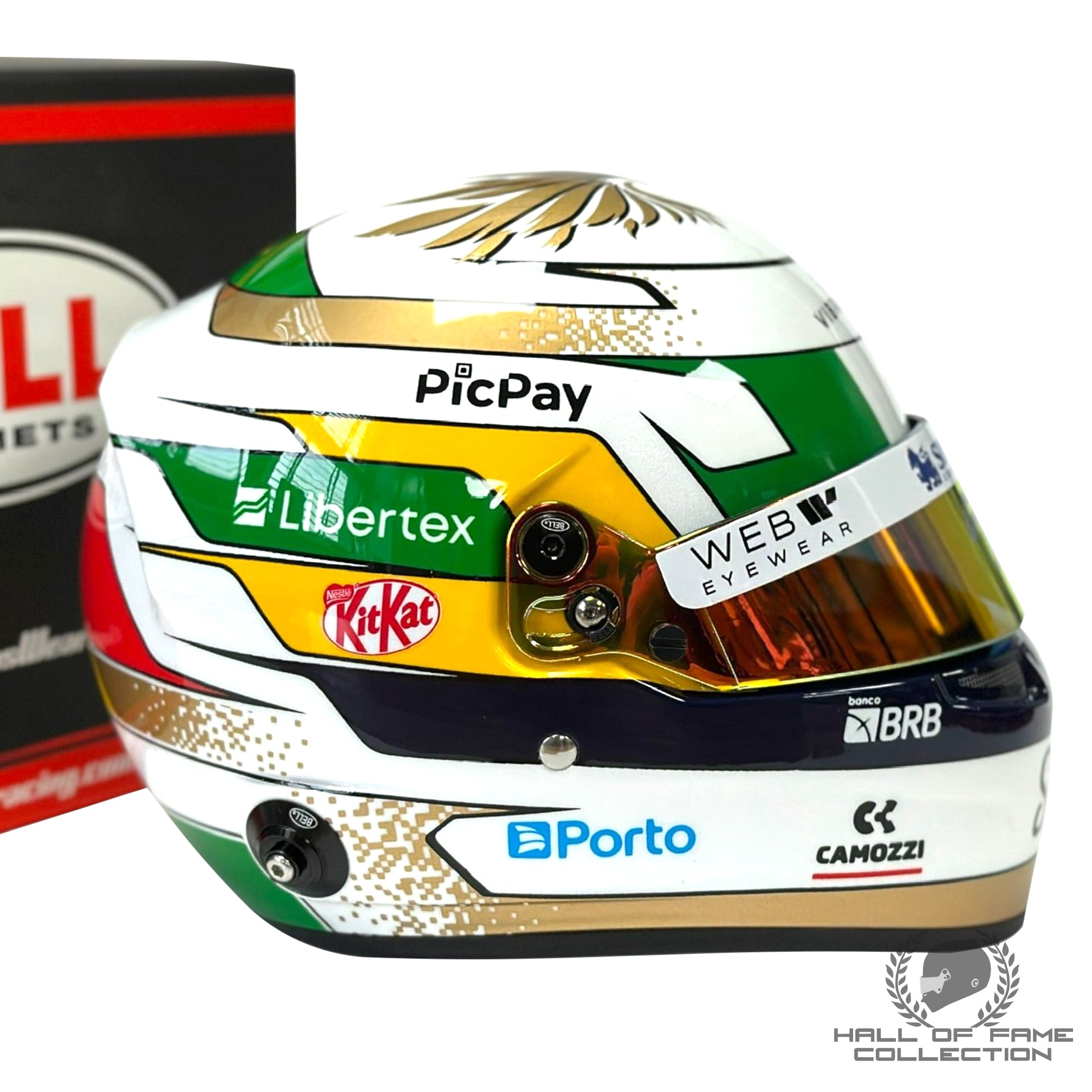 2025 Gabriel Bortoleto Signed Monza GP Sauber 1:2 F1 Helmet