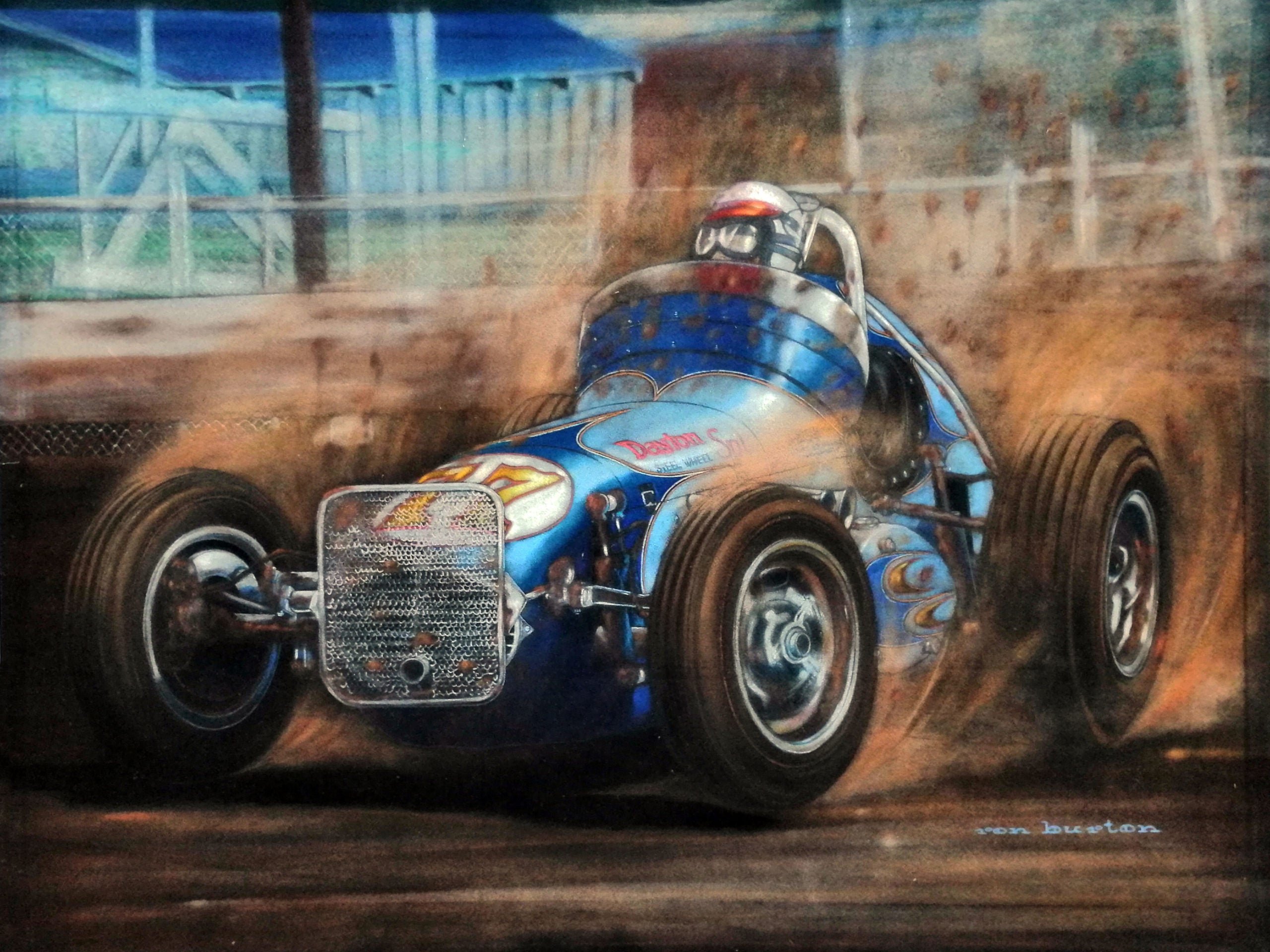 1966 George Snider USAC Sprint Car Original Ron Burton Artwork