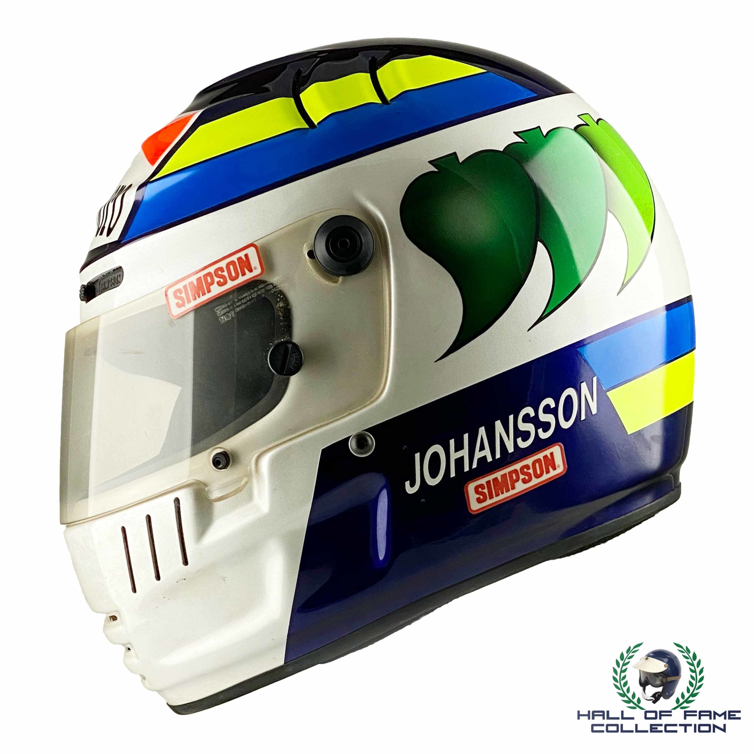 1993 Stefan Johansson Unused Simpson Bettenhausen Racing IndyCar Helmet