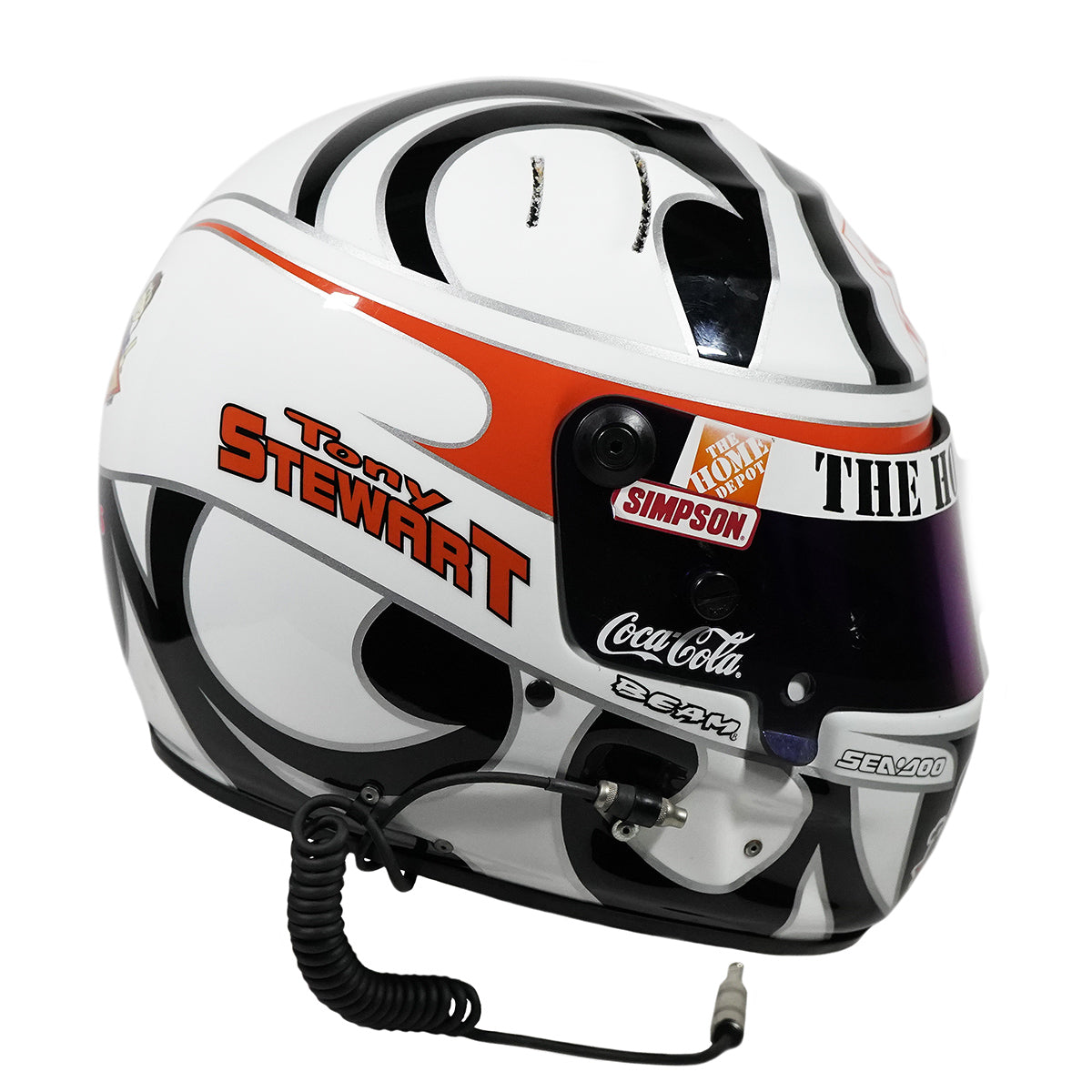 2000 Tony Stewart Signed Race Used Home Depot NASCAR Helmet