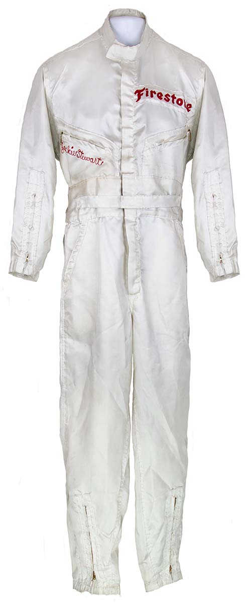 1966 Jackie Stewart Used Mecom Racing Indy 500 Suit