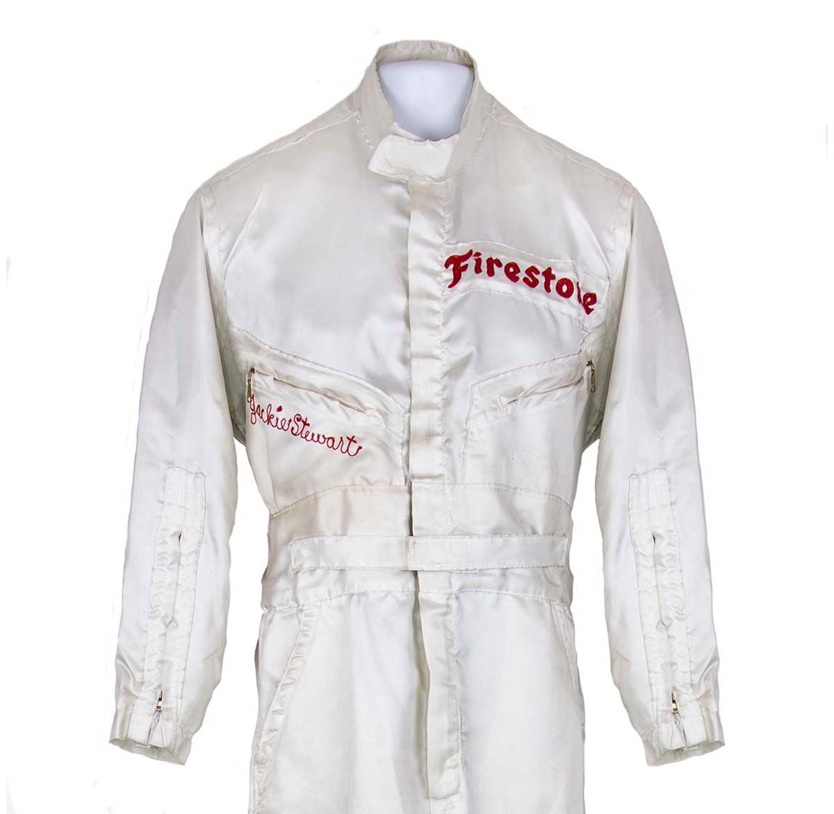 1966 Jackie Stewart Used Mecom Racing Indy 500 Suit