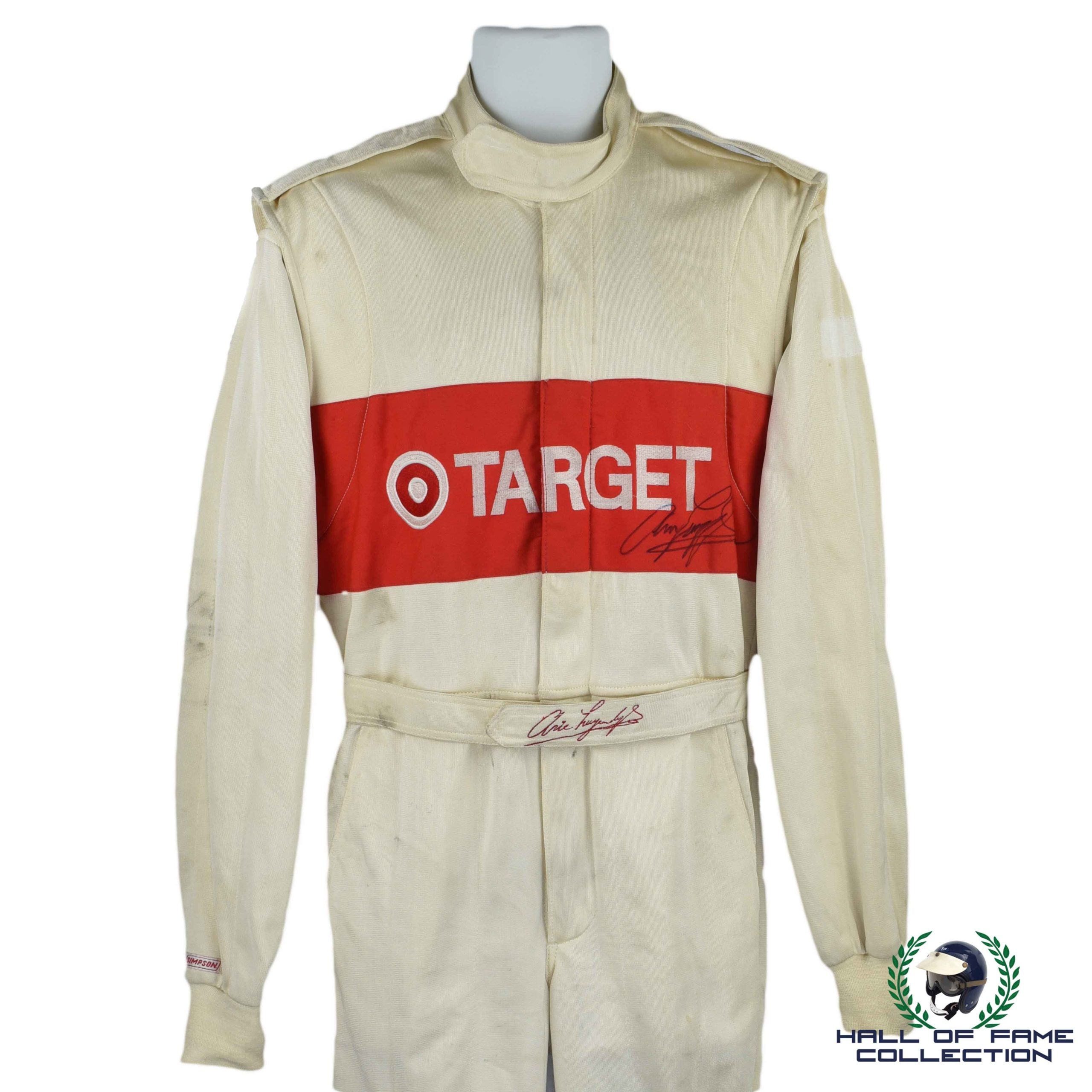 1992 Arie Luyendyk Signed Used Target Chip Ganassi Racing IndyCar Suit