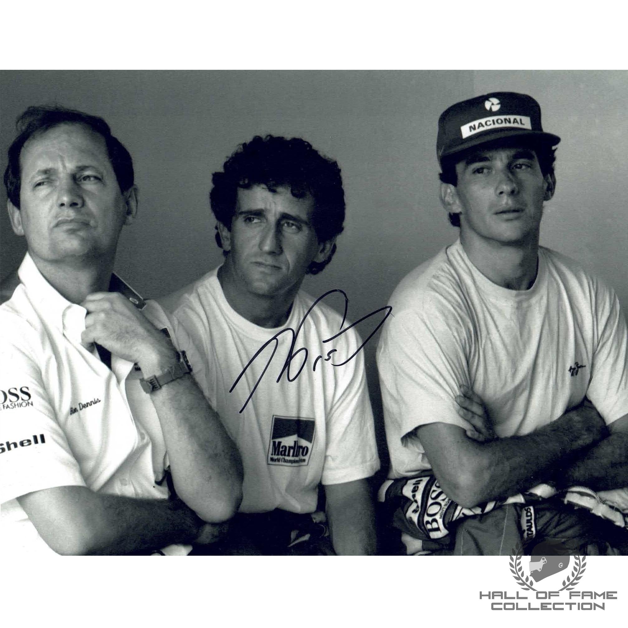 1988 Alain Prost Signed McLaren Honda 8x10 F1 Photo