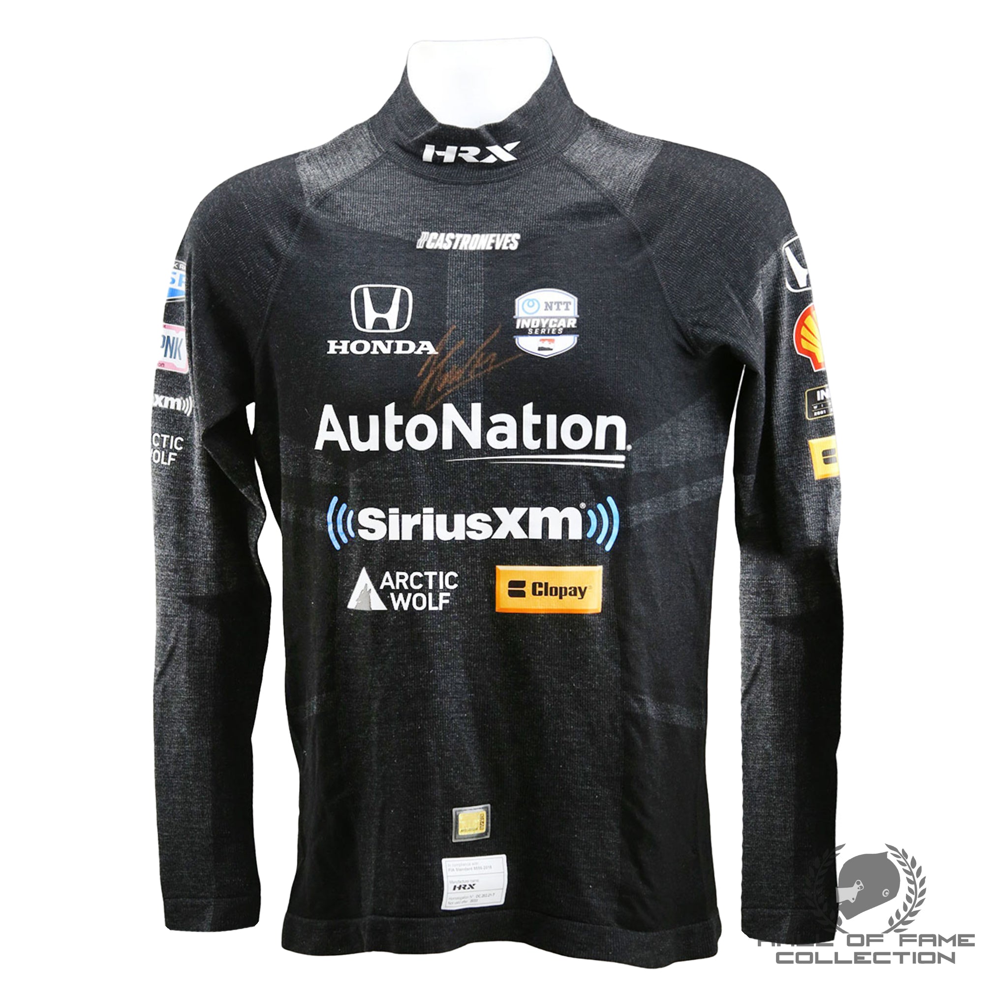 2023 Helio Castroneves Signed Used Meyer Shank Racing IndyCar Nomex
