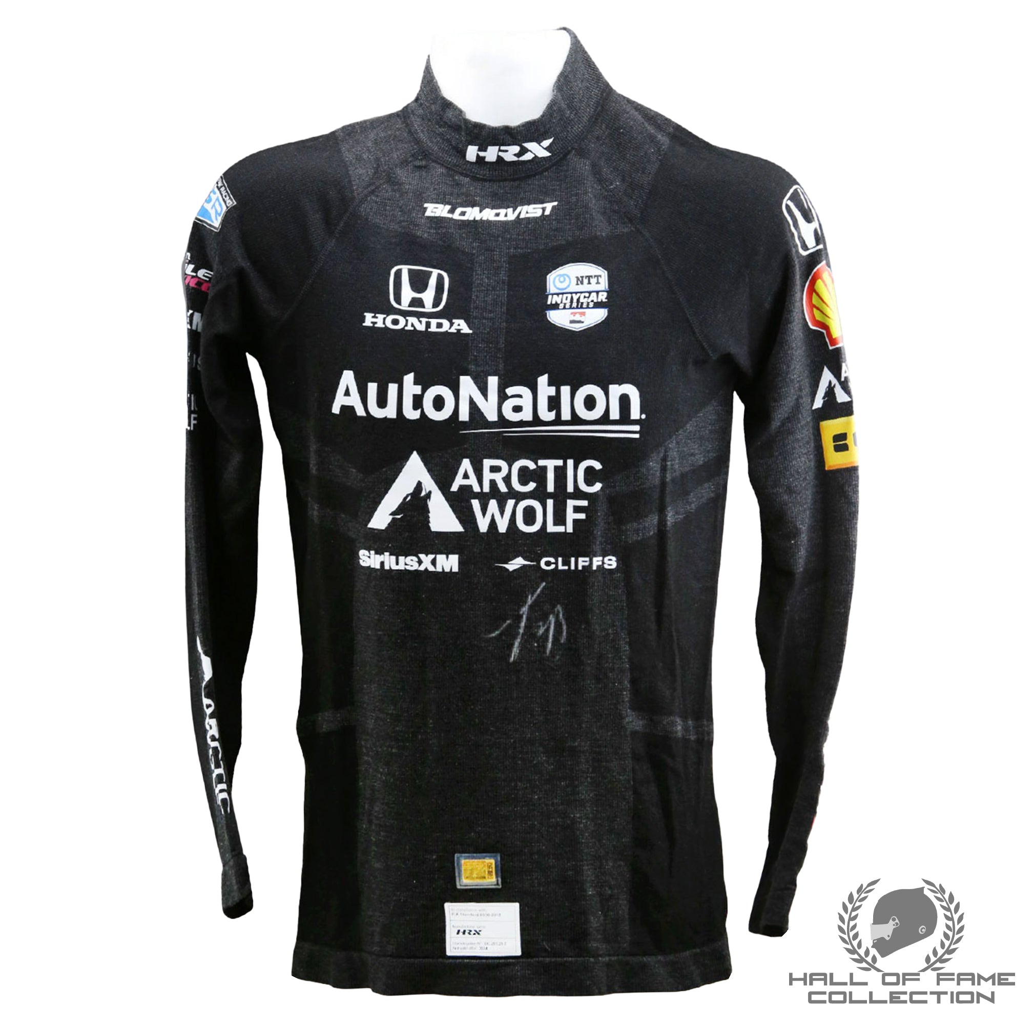 2024 Tom Blomqvist Signed Race Used Meyer Shank Racing IndyCar Nomex