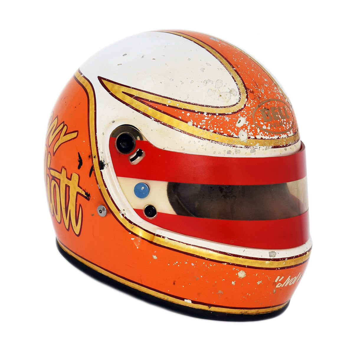 1987 Tony Elliott USAC Sprint Car Race Winning Helmet