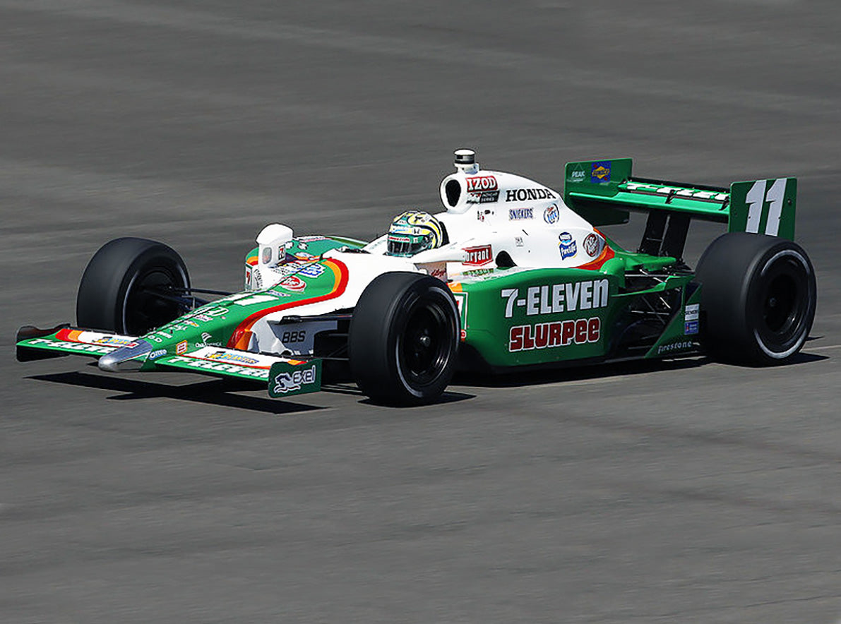 2010 Tony Kanaan Signed Race Used Andretti Green Racing IndyCar Helmet