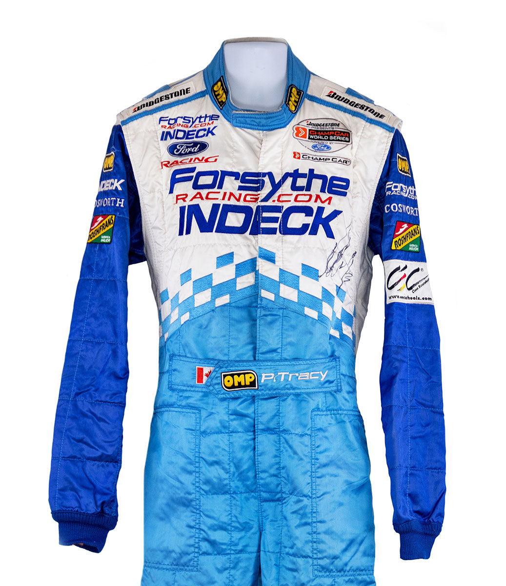 2006 Paul Tracy Signed Race Used Forsythe Racing Champ Car Suit