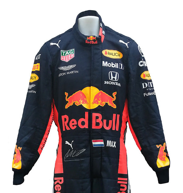 2019 Max Verstappen Signed Race Used Red Bull Racing F1 Suit