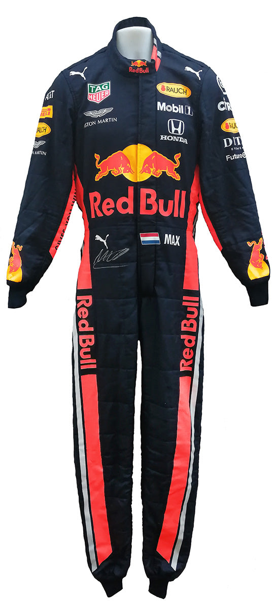 2019 Max Verstappen Signed Race Used Red Bull Racing F1 Suit