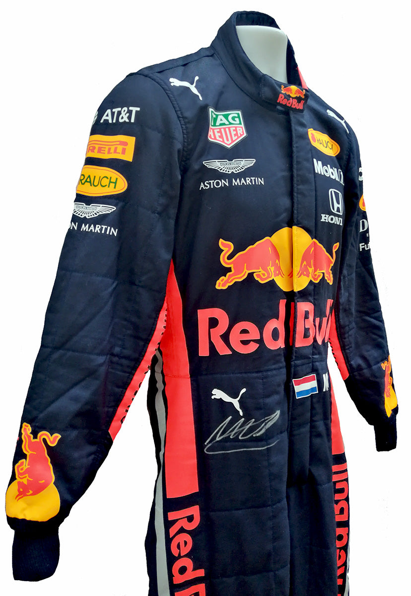 2019 Max Verstappen Signed Race Used Red Bull Racing F1 Suit