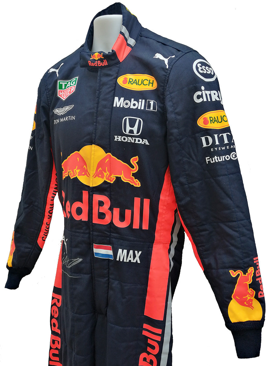 2019 Max Verstappen Signed Race Used Red Bull Racing F1 Suit