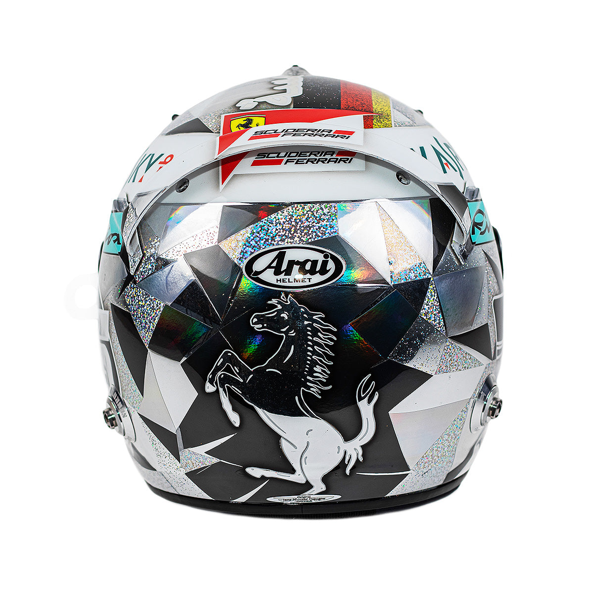 2016 Sebastian Vettel JMD Painted Abu Dhabi GP Promo F1 Helmet