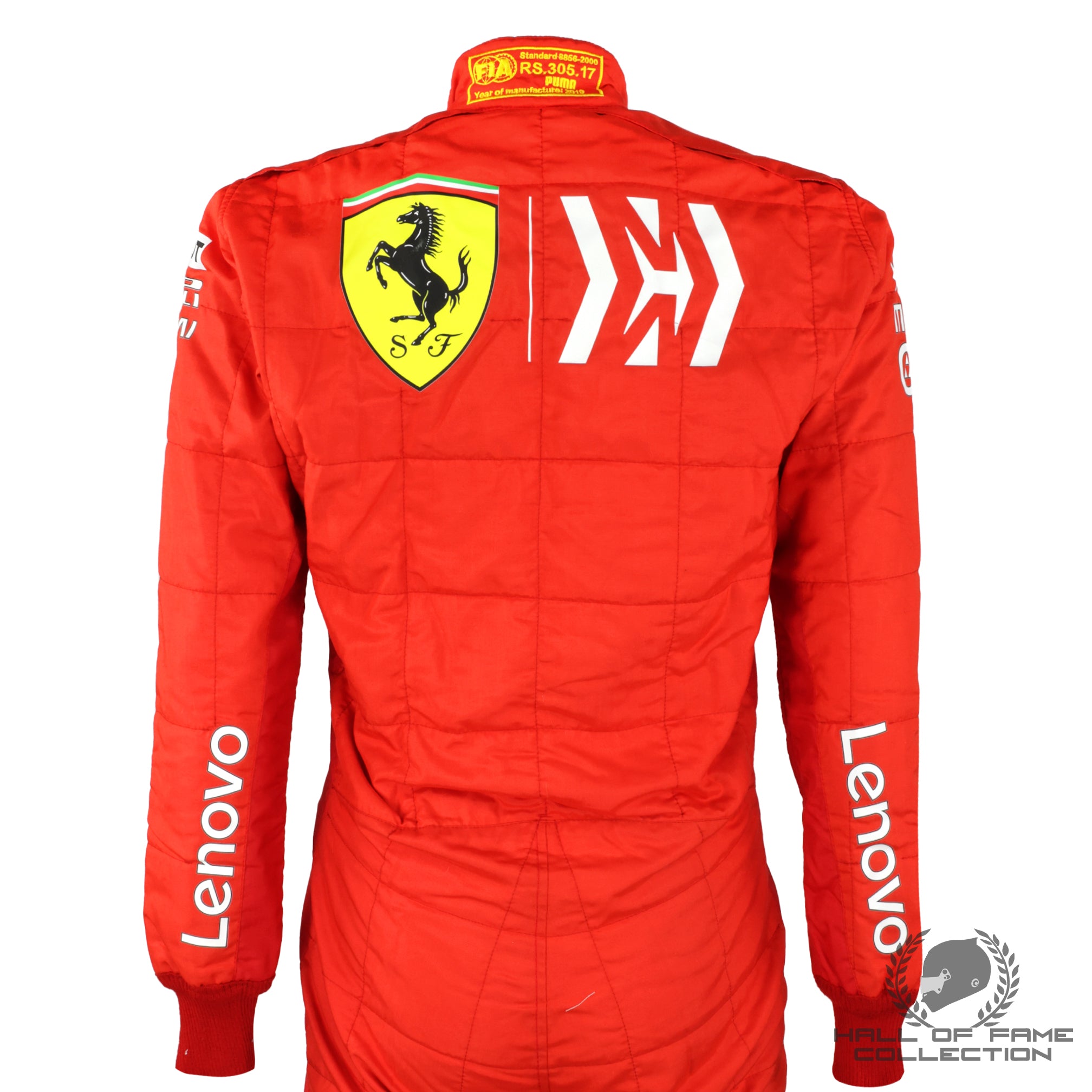 2019 Sebastian Vettel Brazilian GP Used Scuderia Ferrari F1 Suit