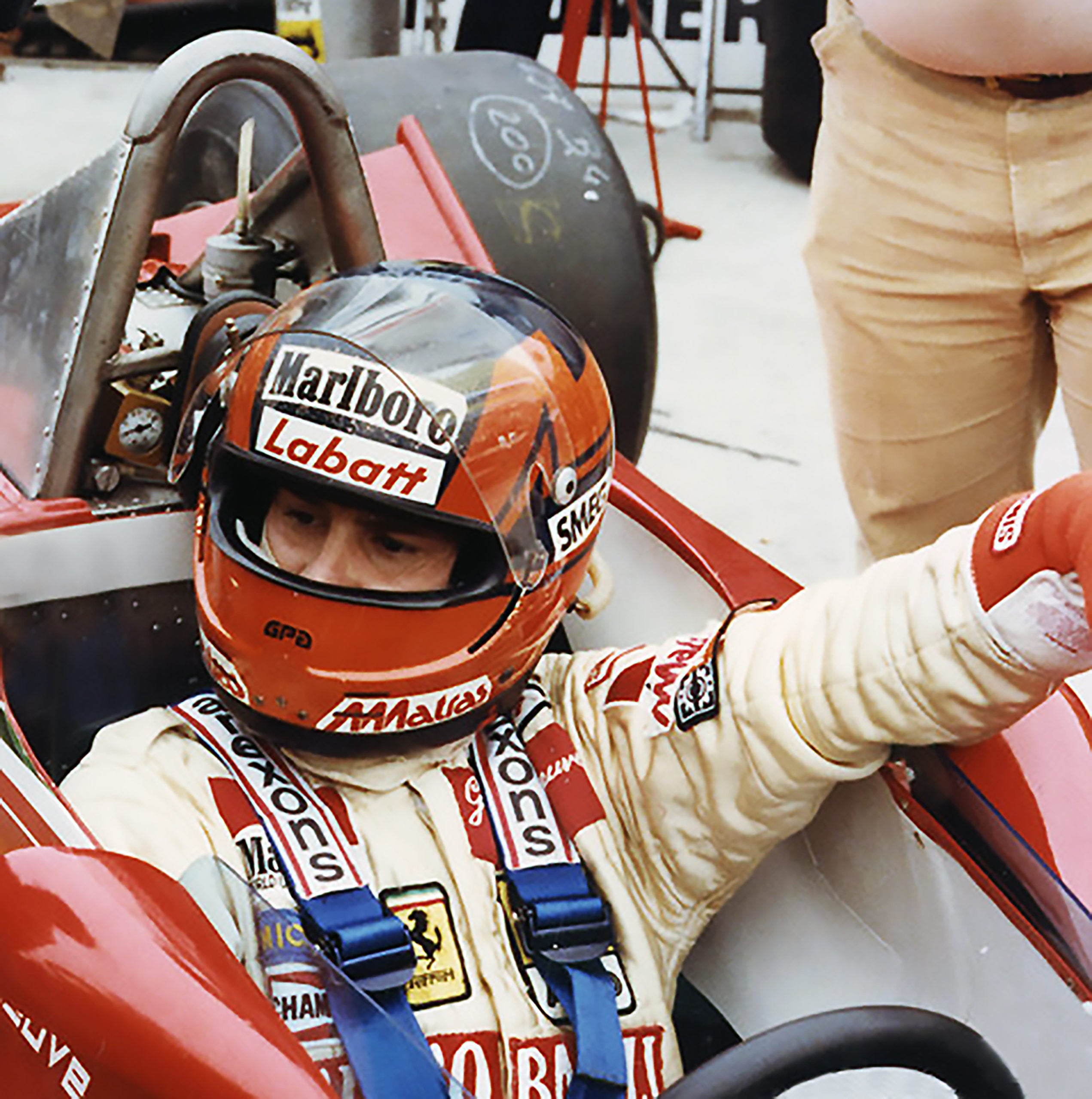 1979 Gilles Villeneuve Signed  Ferrari F1 Rare Vintage Poster