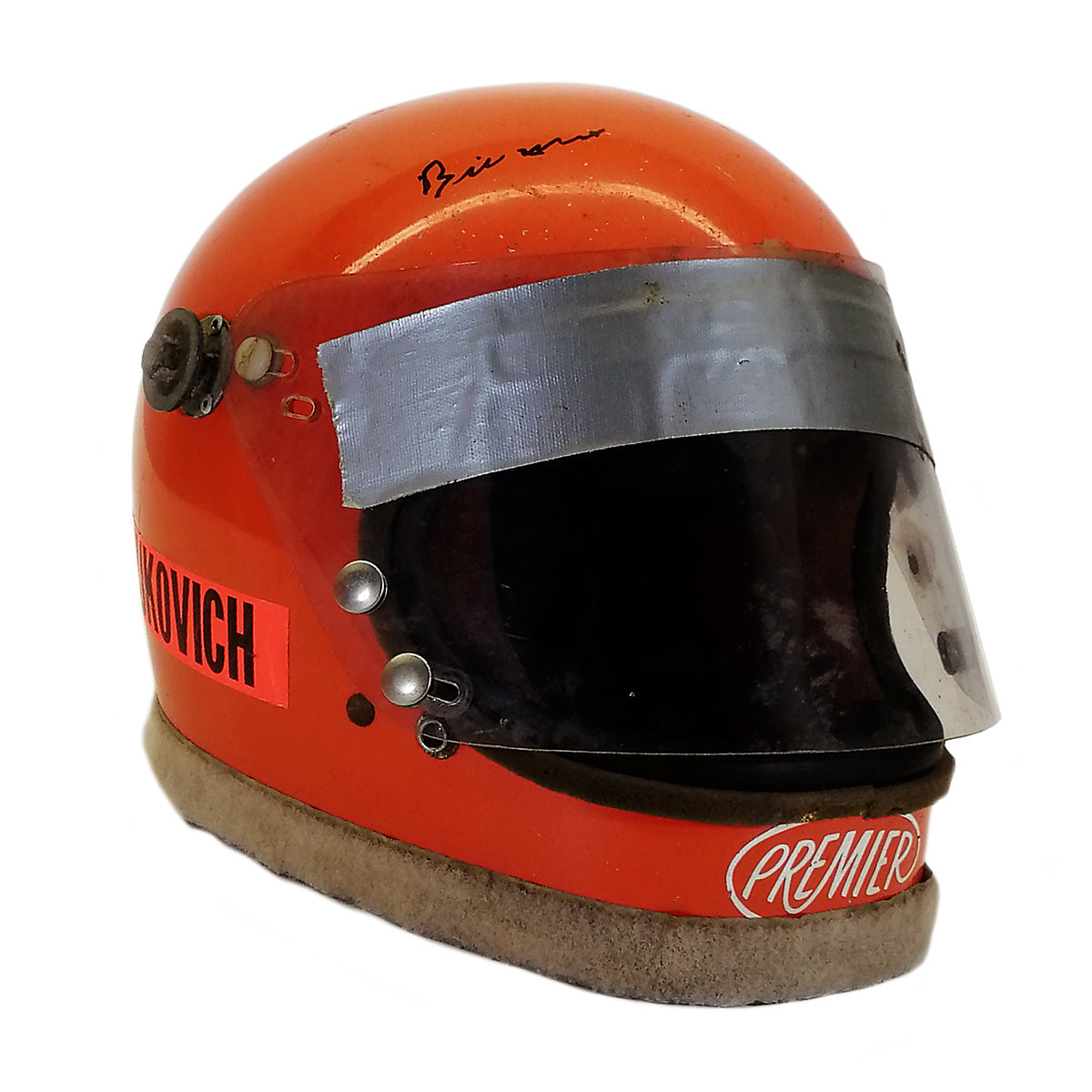 1970's Bill Vukovich Jr. Signed IndyCar Race Used Helmet