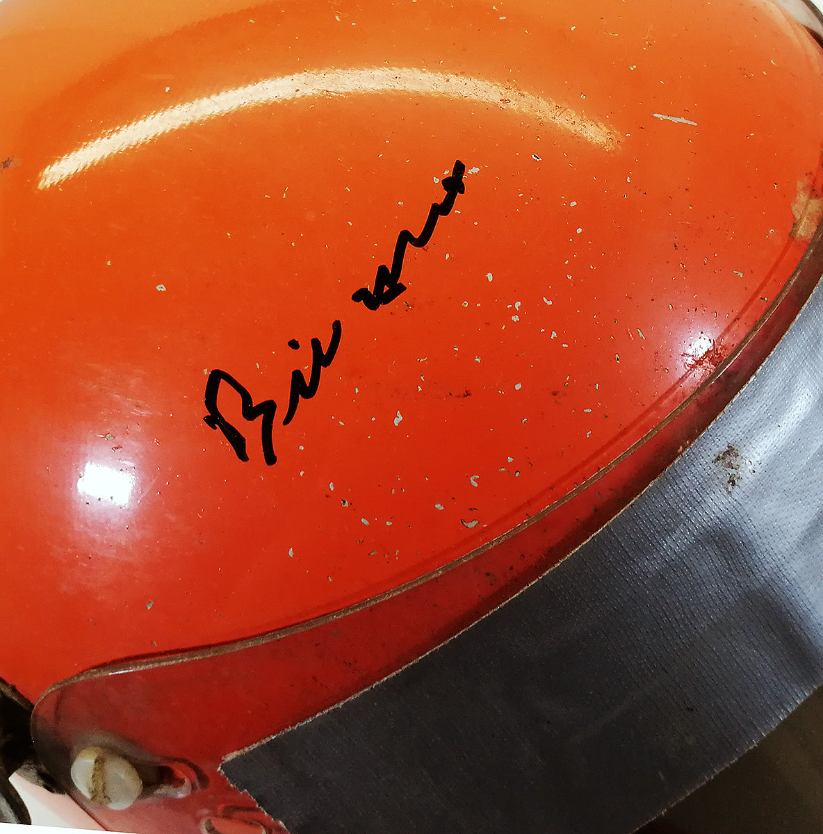 1970's Bill Vukovich Jr. Signed IndyCar Race Used Helmet