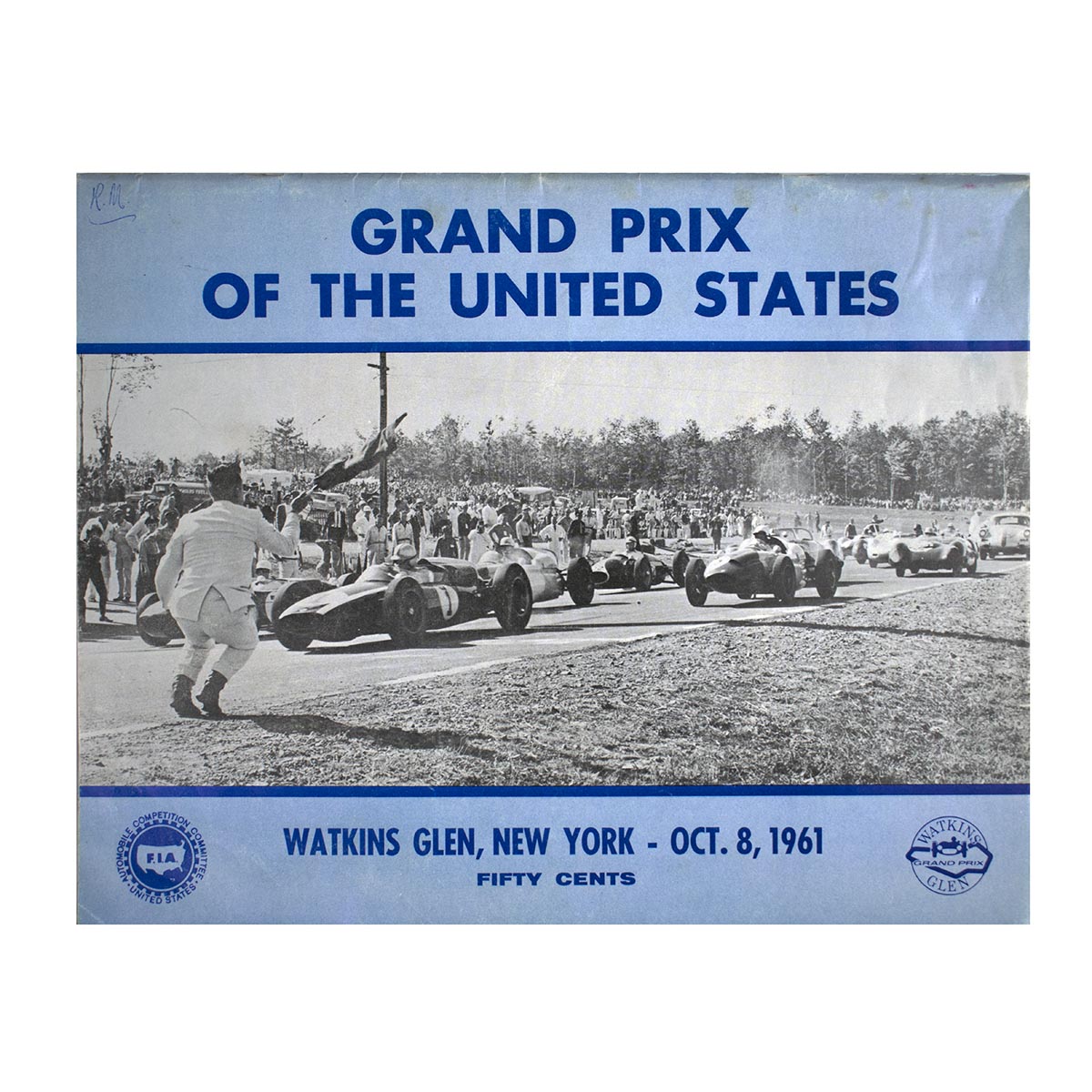 1961 United States Grand Prix Multi Signed F1 Program