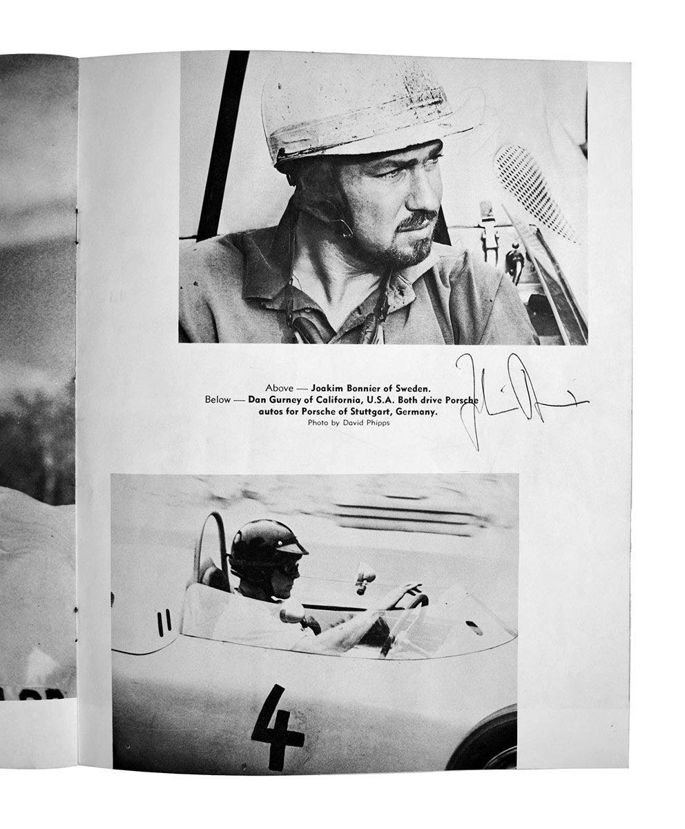 1961 United States Grand Prix Multi Signed F1 Program