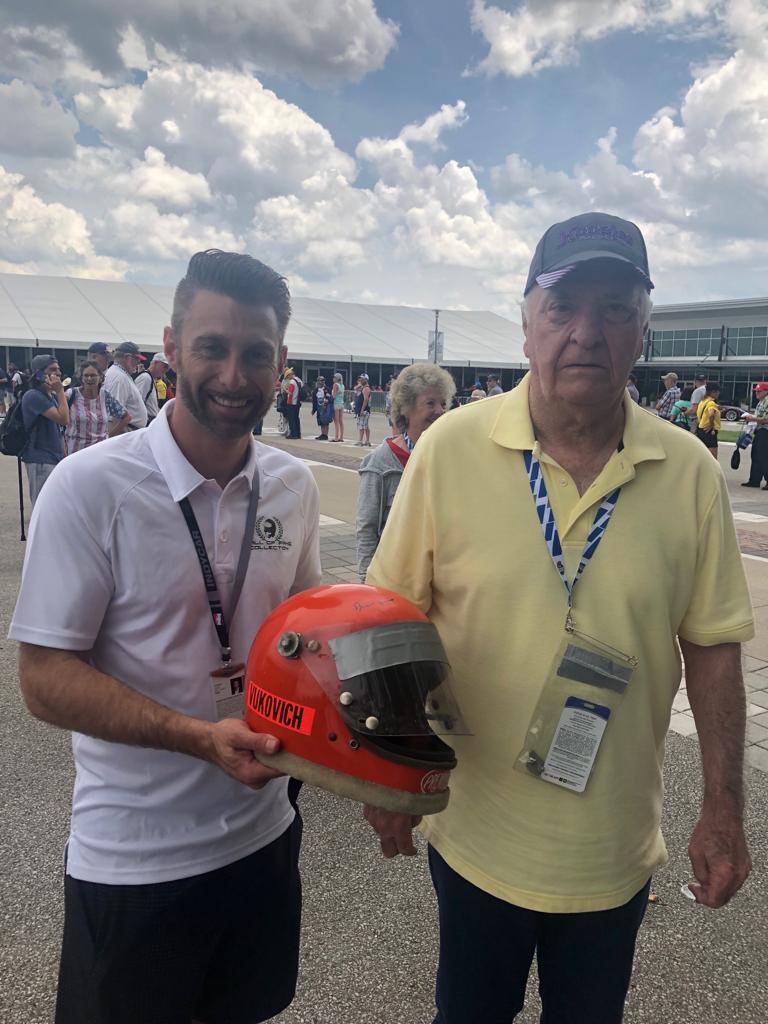 1970's Bill Vukovich Jr. Signed IndyCar Race Used Helmet