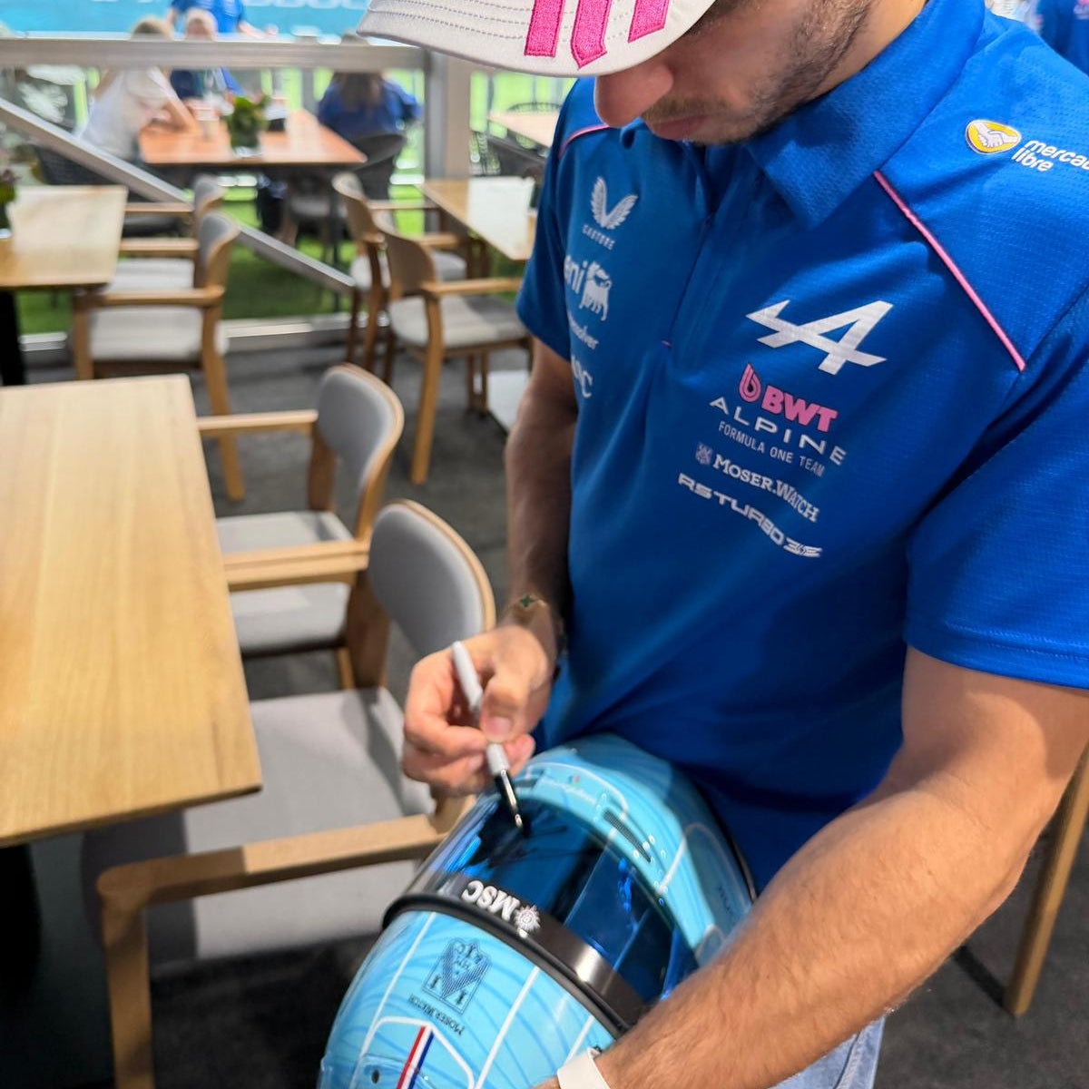 2026 Pierre Gasly Signed  Race Used BWT Alpine F1 Helmet