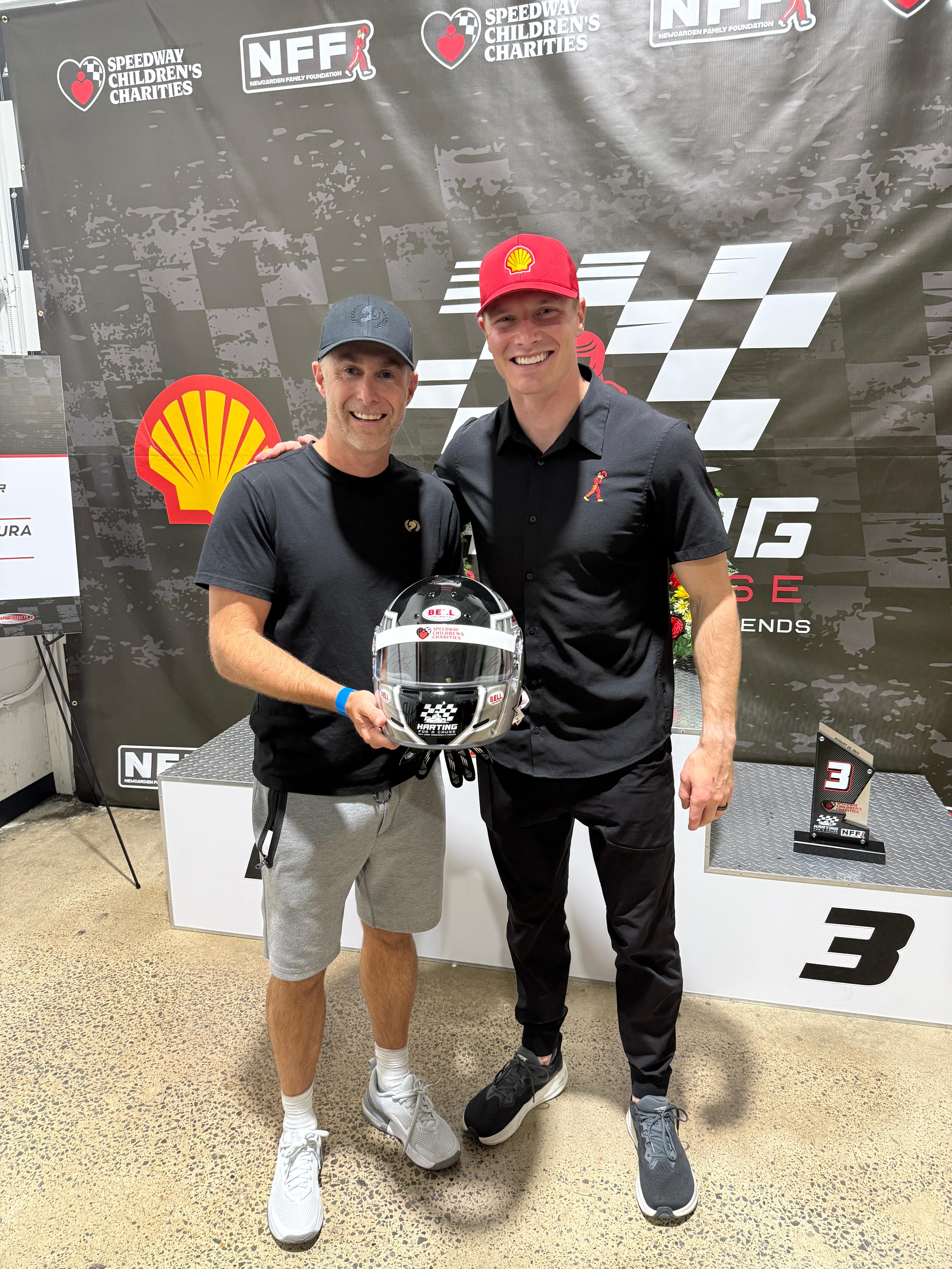 2025 Josef Newgarden Signed Custom Nashville IndyCar Karting Helmet with Gloves