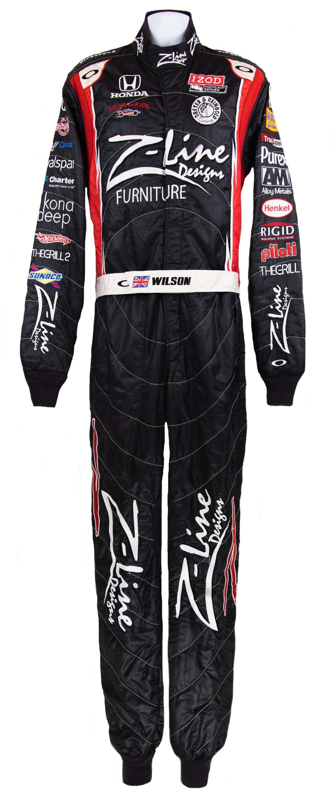 2010 Justin Wilson Race Used Dreyer & Reinbold IndyCar Suit