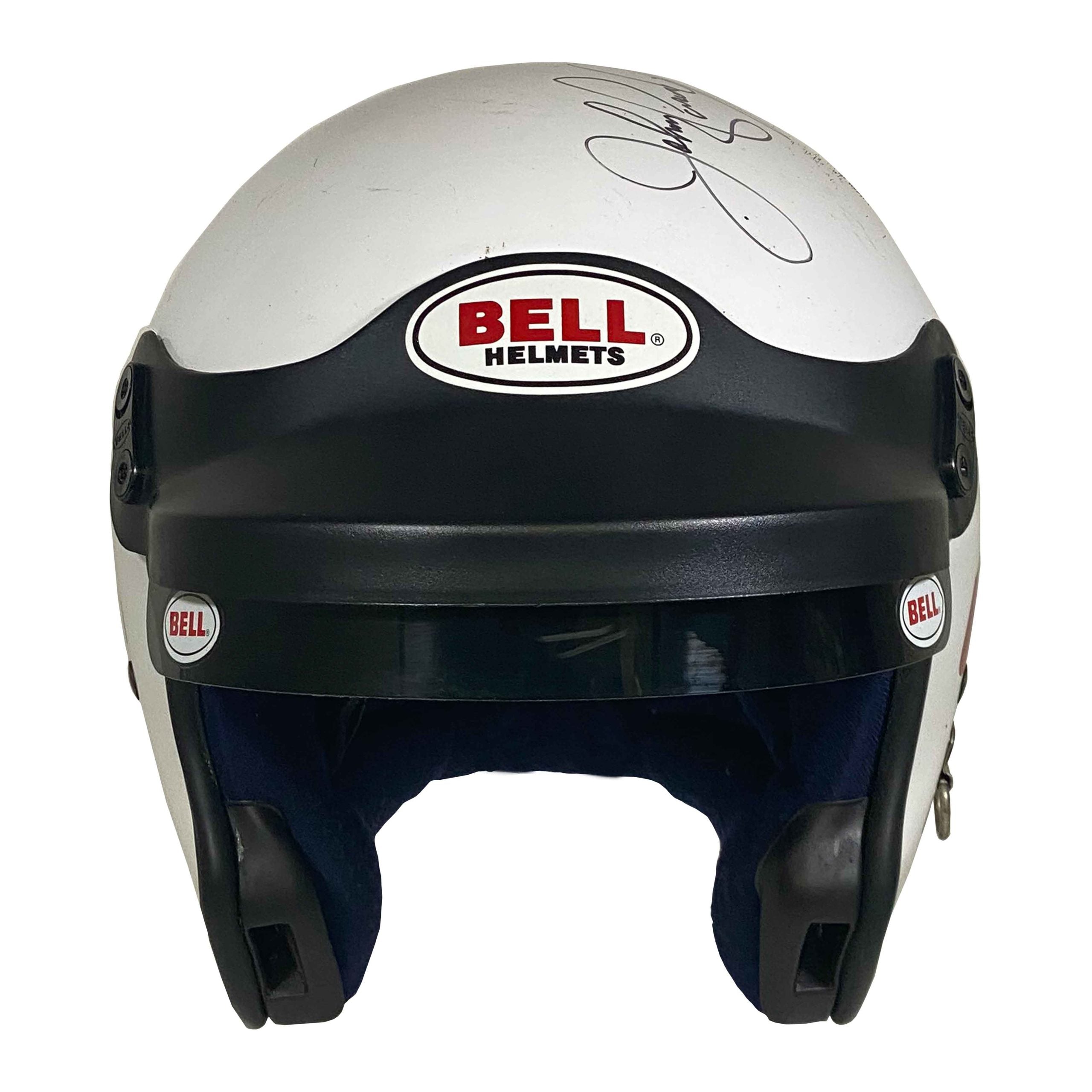 Johnny Parsons Jr. Signed Indianapolis Speed Record Bell Helmet