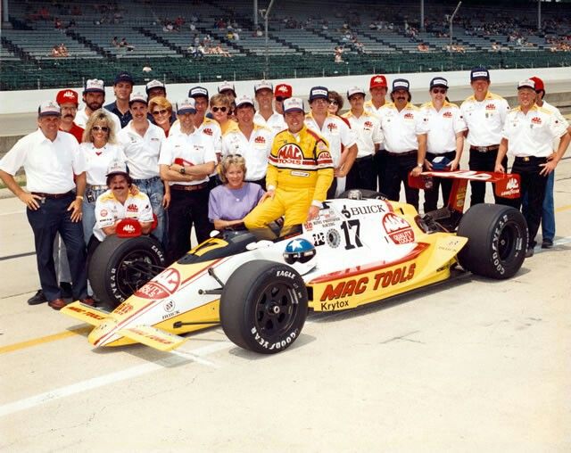 1988 Johnny Rutherford Signed Race Used Indianapolis 500 & Michigan 500 Helmet