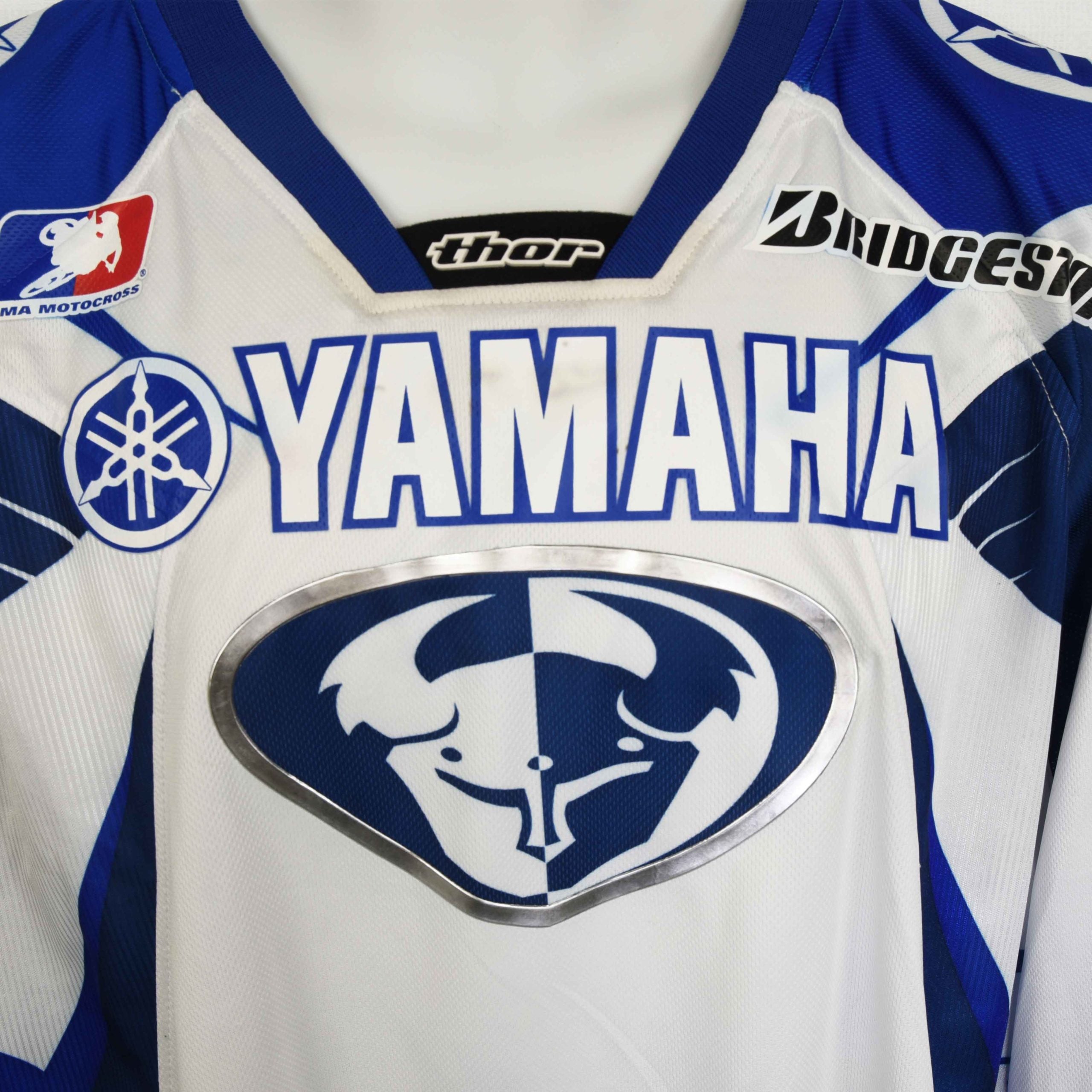 2004 Chad Reed Signed Race Used Yamaha THQ AMA Supercross Jersey