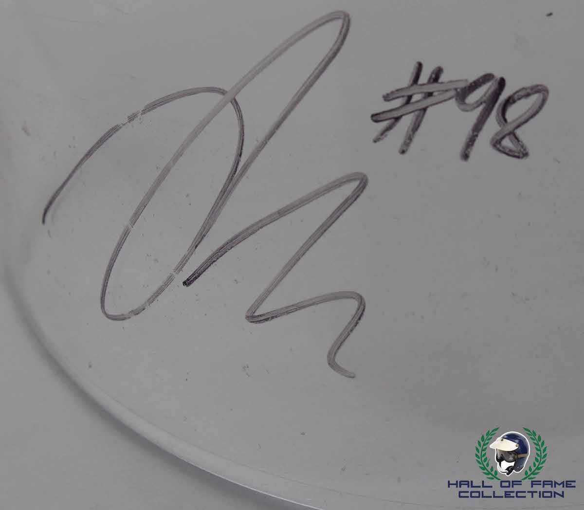 2014 Jack Hawksworth Signed Indy 500 Qualifying Used Bryan Herta Autosport IndyCar Visor