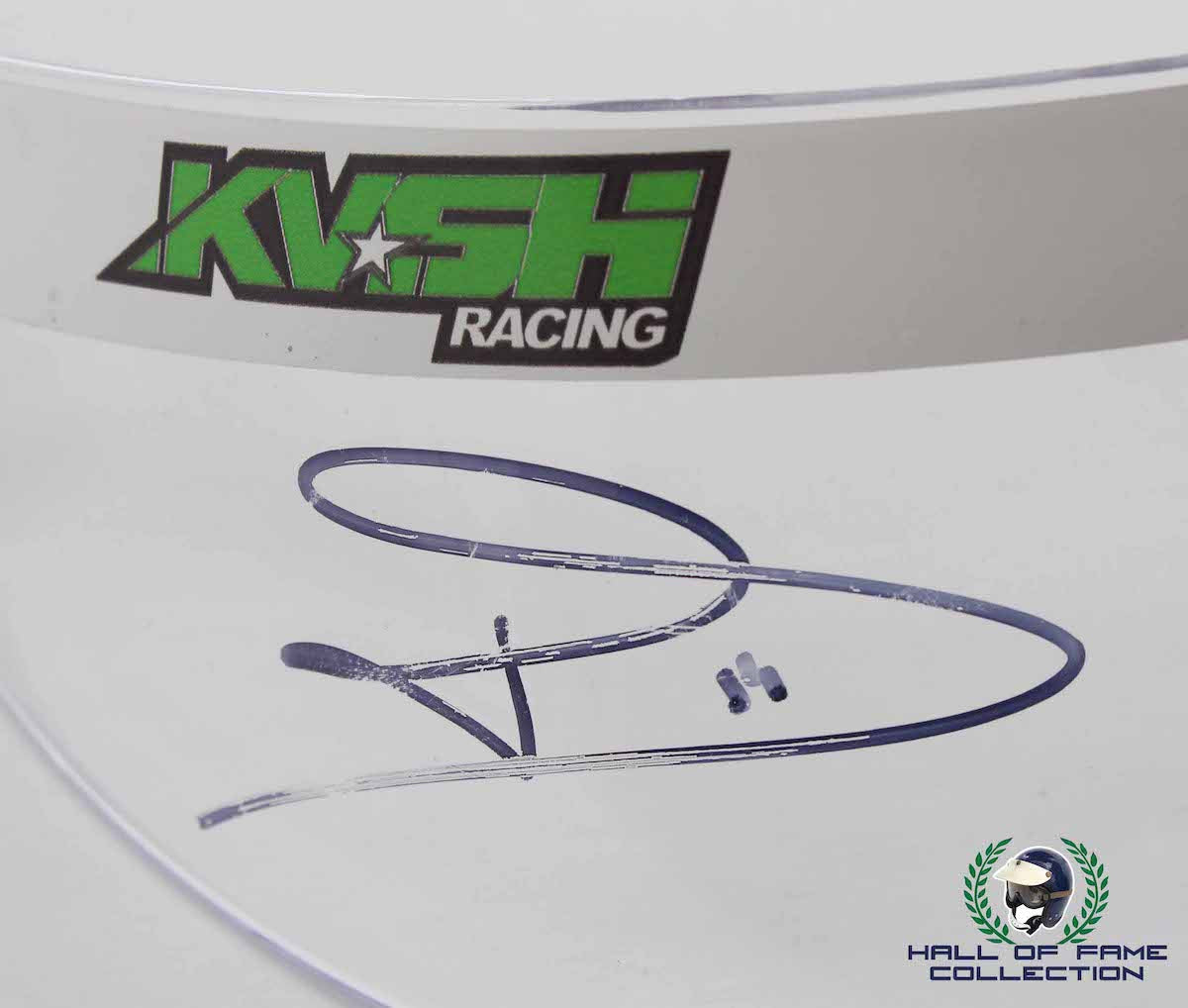 2014 Sebastien Bourdais Signed Replica KV Racing IndyCar Visor