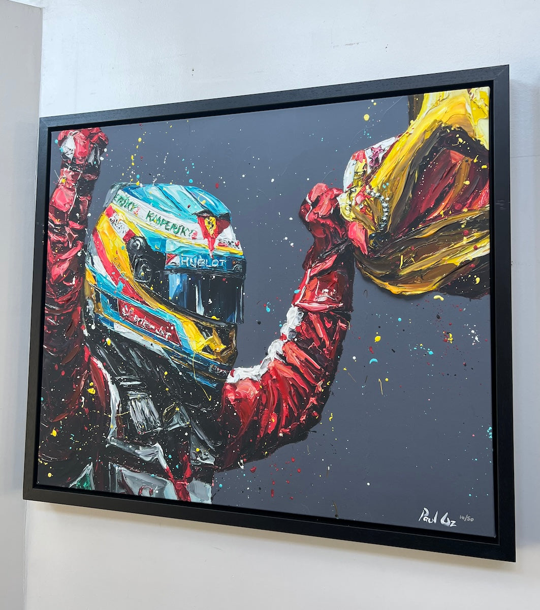 Fernando Alonso Spain 2013 Paul Oz Artwork