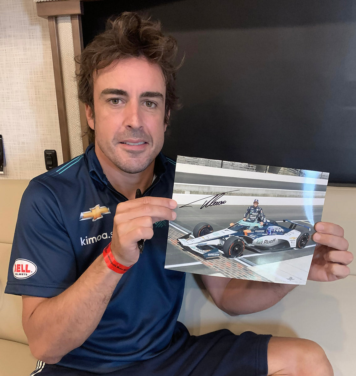 2020 Fernando Alonso Signed Arrow McLaren SP Limited Edition of 66 Indy 500 Photo