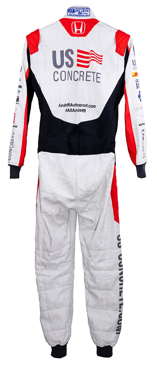 2019 Marco Andretti Signed Indianapolis 500 Race Worn suit