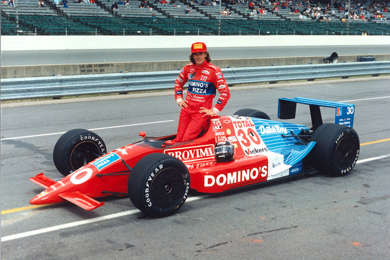 1990 Arie Luyendyk Signed Team Issued Dominos Pizza Team Shierson IndyCar Jacket