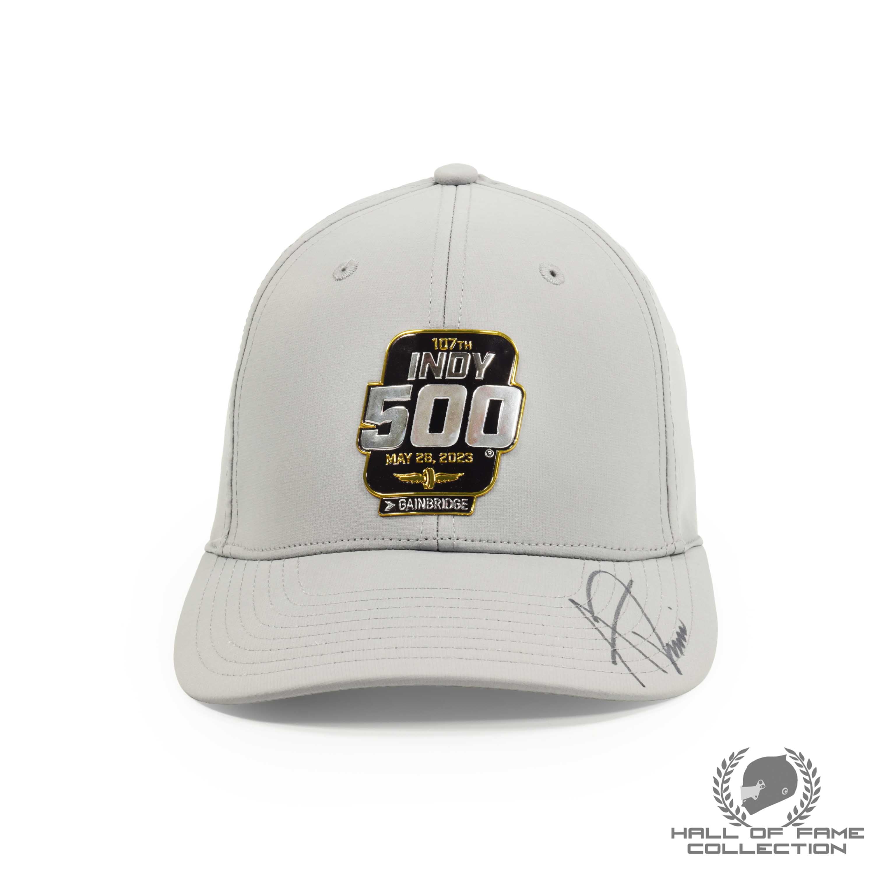 2023 Alexander Rossi Signed 107th Indy 500 Qualifying Driver Worn Hat