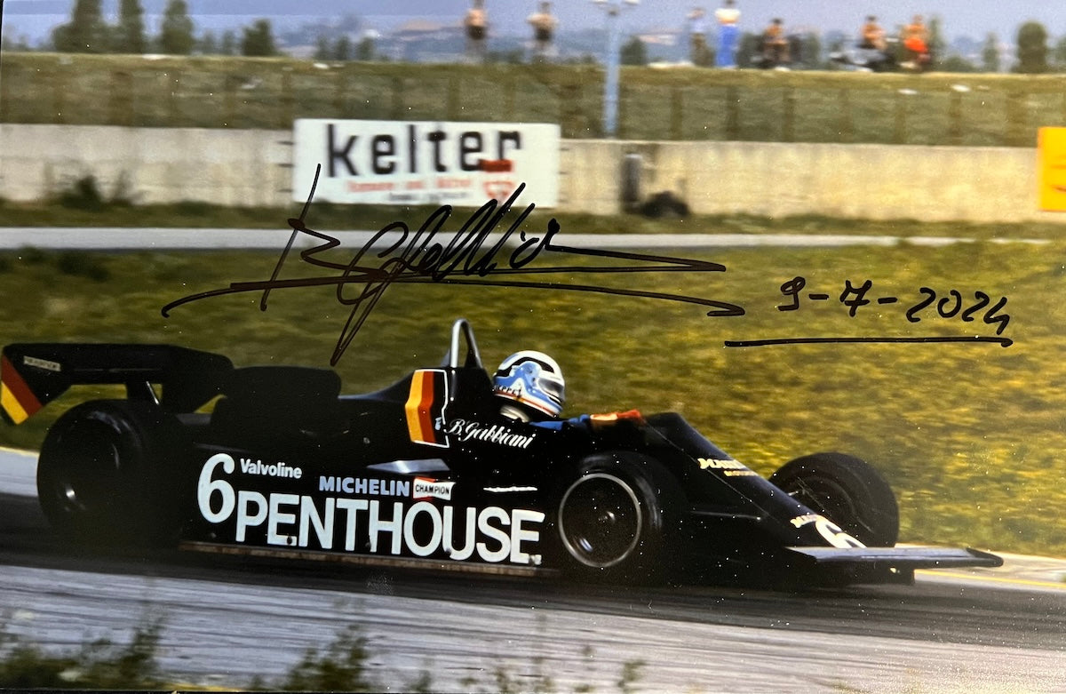 1981/82 Beppe Gabbiani Signed Bell XFM-1 Osella F1 / F2 Helmet