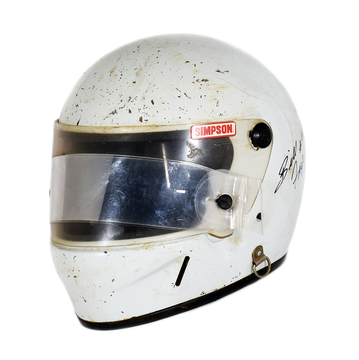 1993 Bill Frye Signed Late Model Dirt Car Used Helmet