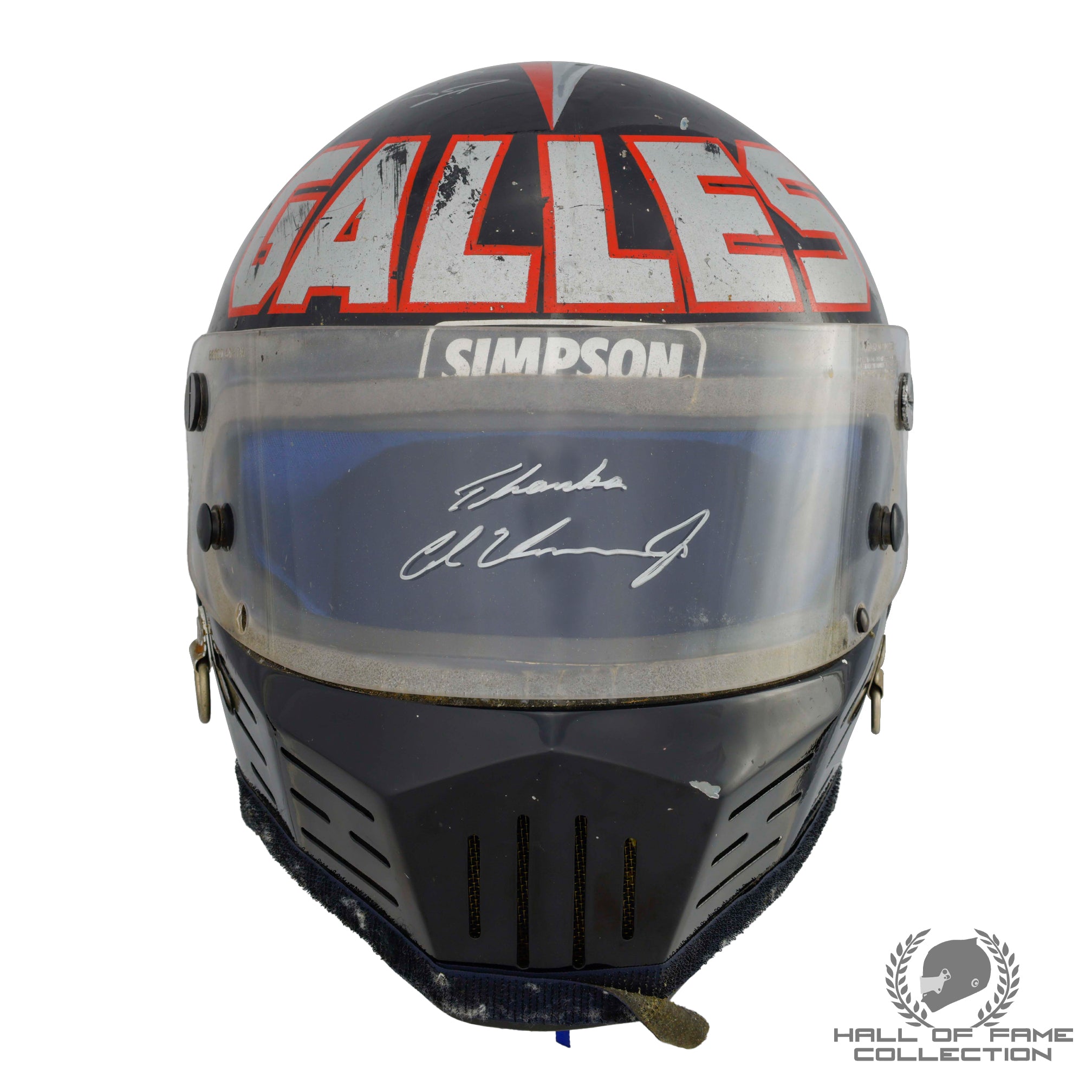 1984 Al Unser Jr. Signed Race Used Galles Racing Simpson Bandit IndyCa