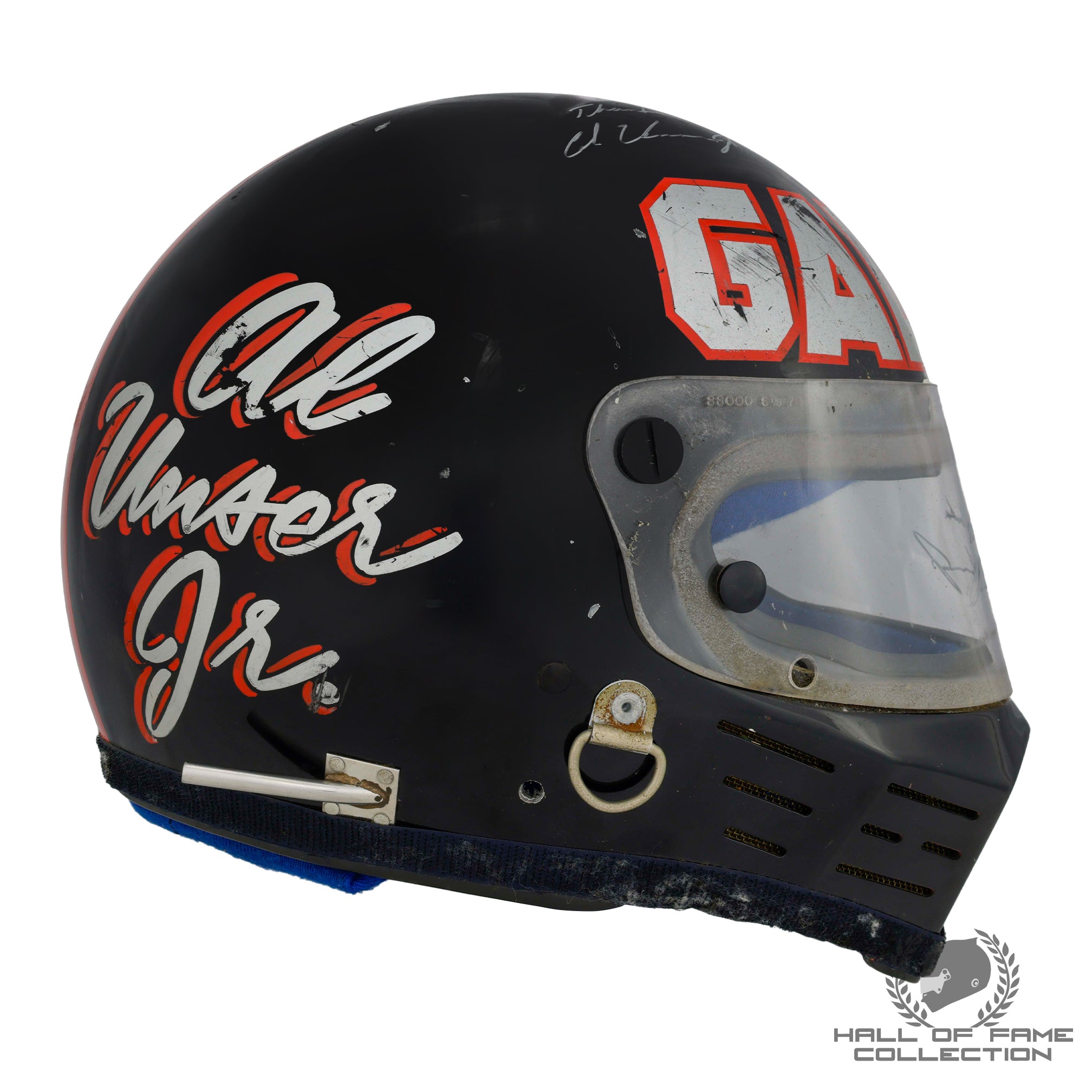 1984 Al Unser Jr. Signed Race Used Galles Racing Simpson Bandit IndyCar Helmet