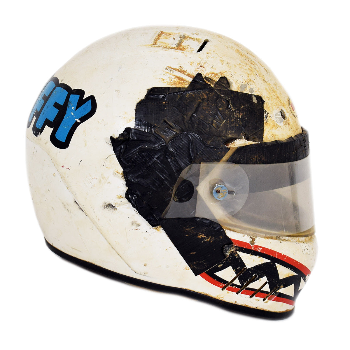 1980's Bobby Allan World Of Outlaws Race Used Helmet