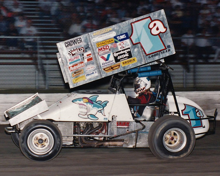 1980's Bobby Allan World Of Outlaws Race Used Helmet