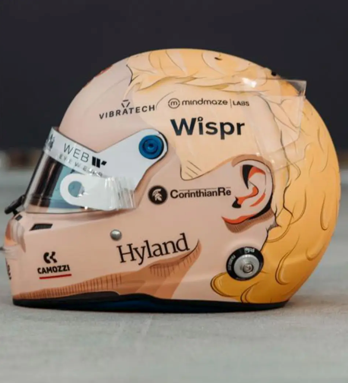 2023 Valtteri Bottas Pre Season Testing Worn Alfa Romeo F1 Helmet