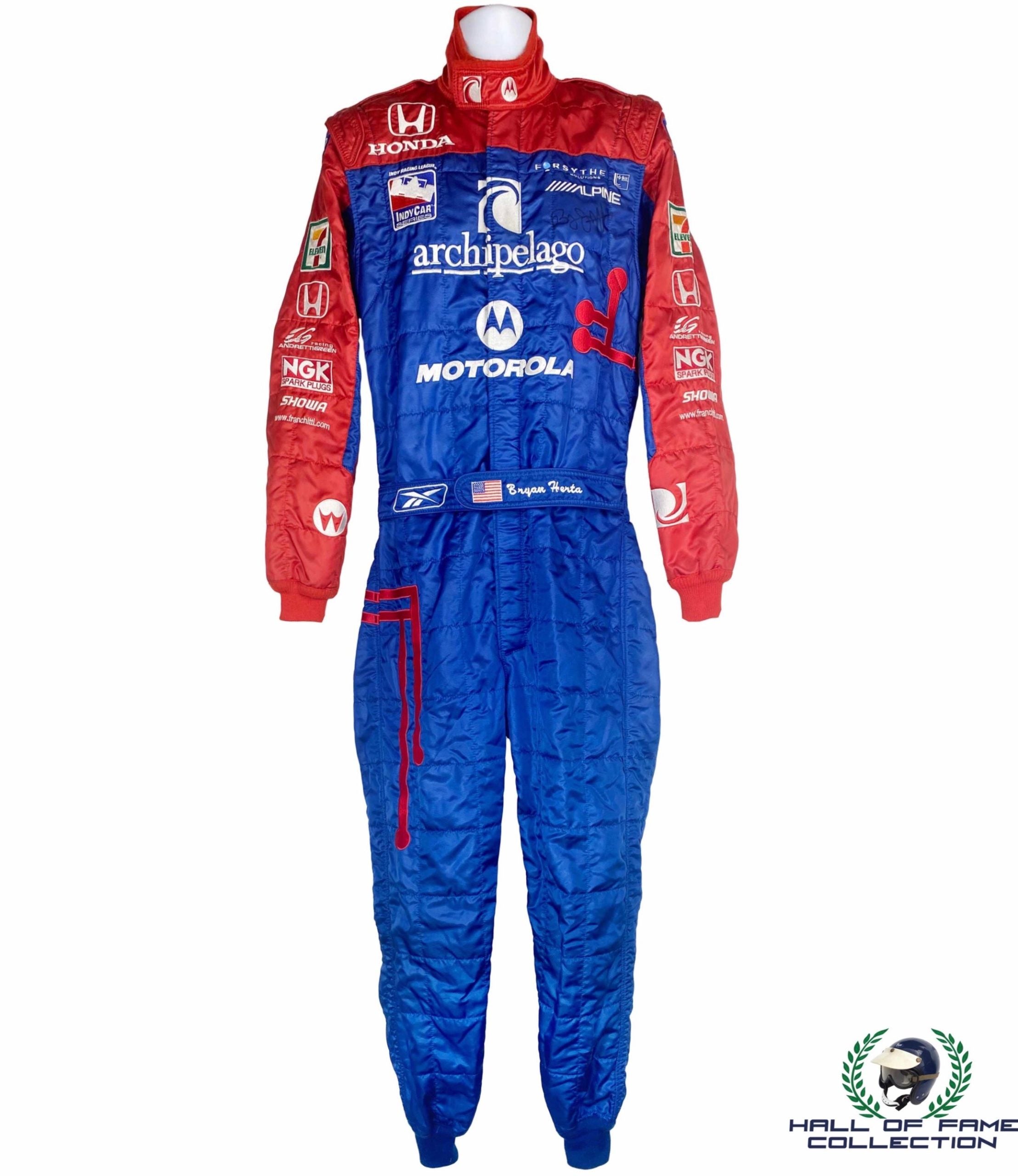 2003 Bryan Herta Signed Used Andretti Autosport IndyCar Suit