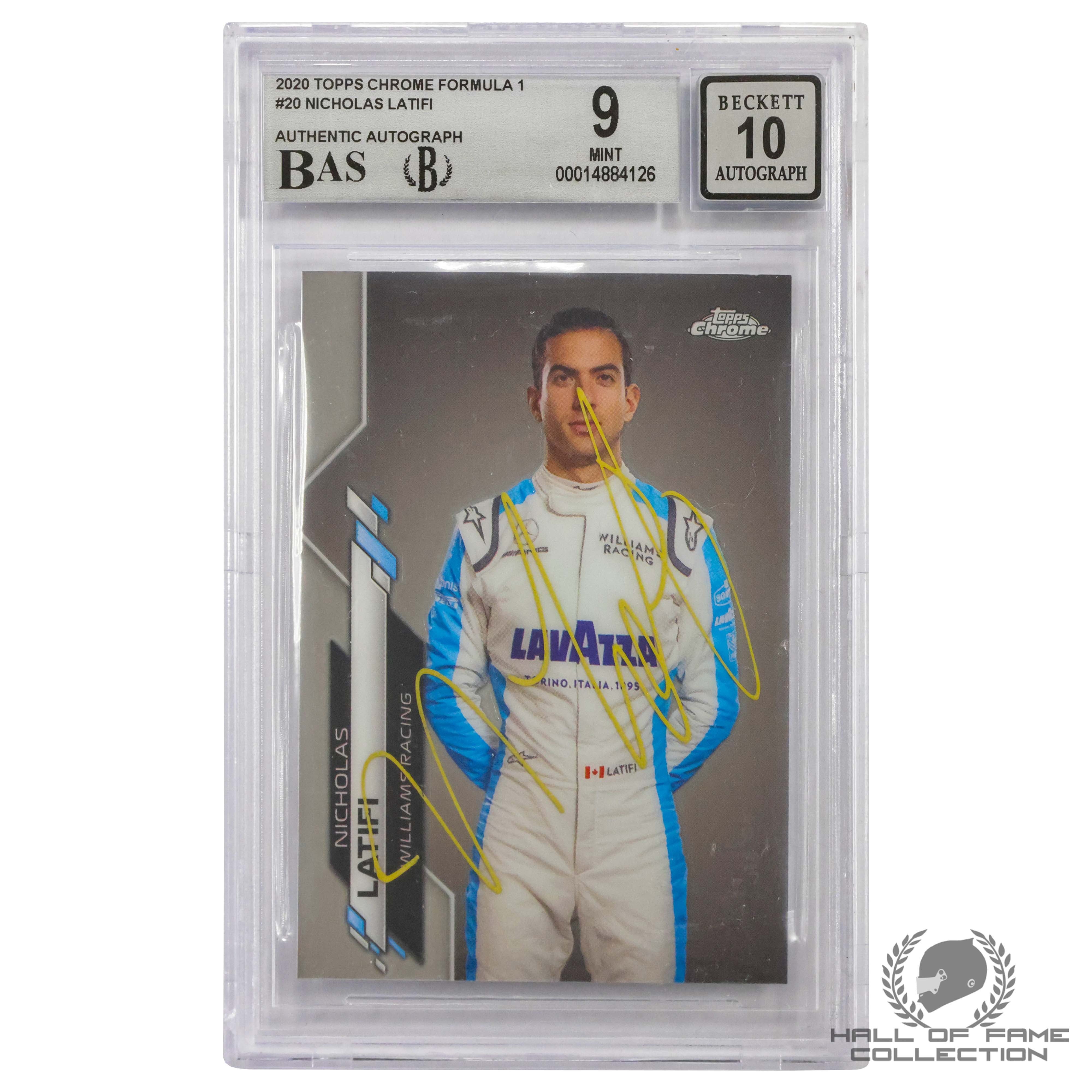 2020 Topps Chrome Formula 1 In-person Autograph Card Colleciton