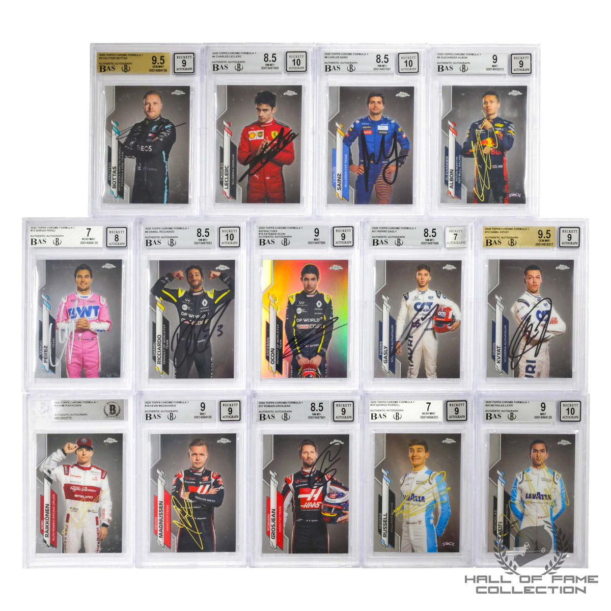 2020 Topps Chrome Formula 1 In-person Autograph Card Colleciton