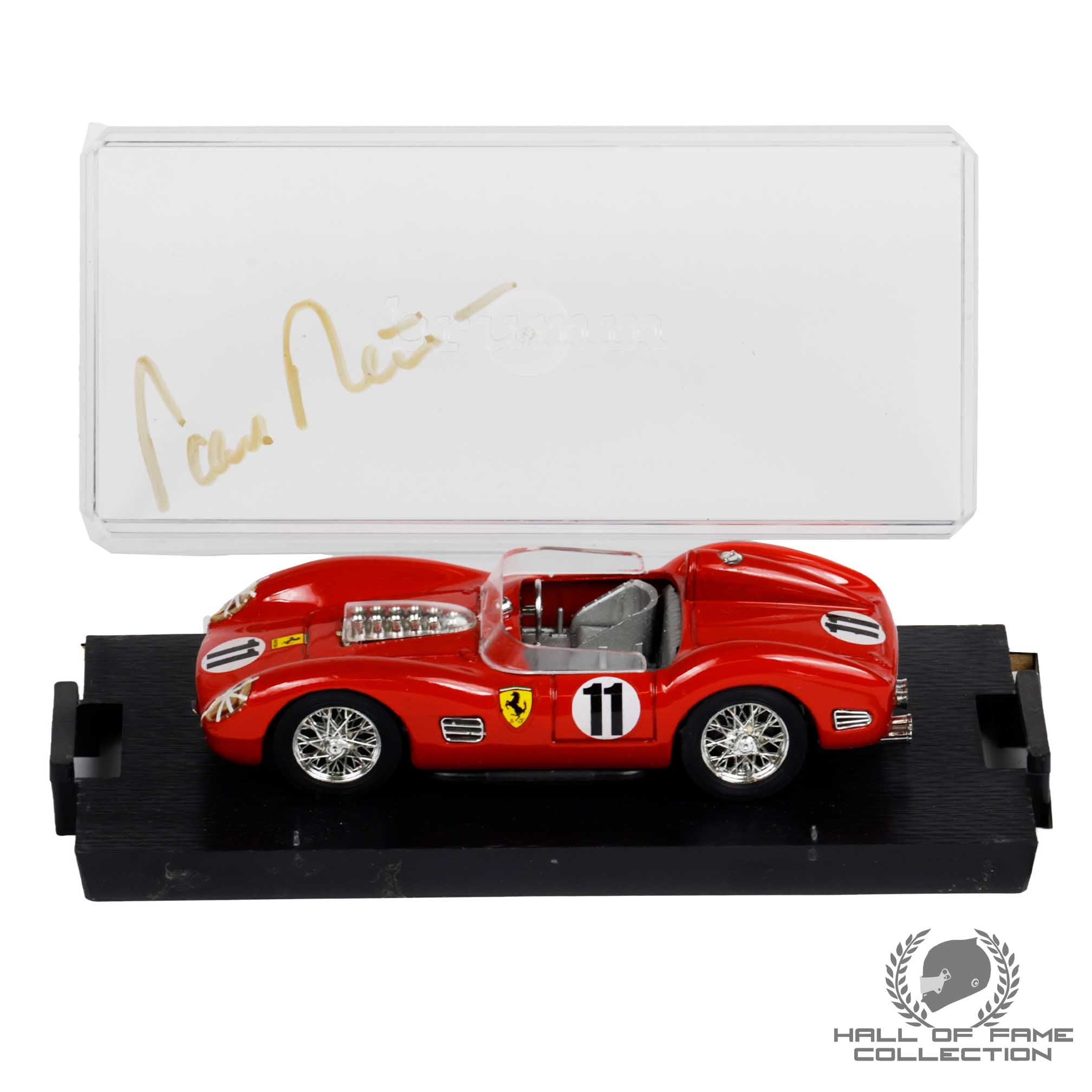 1960 Paul Frere Signed Le Mans Winner Ferrari 250 Brumm 1/43 Sportcar Model