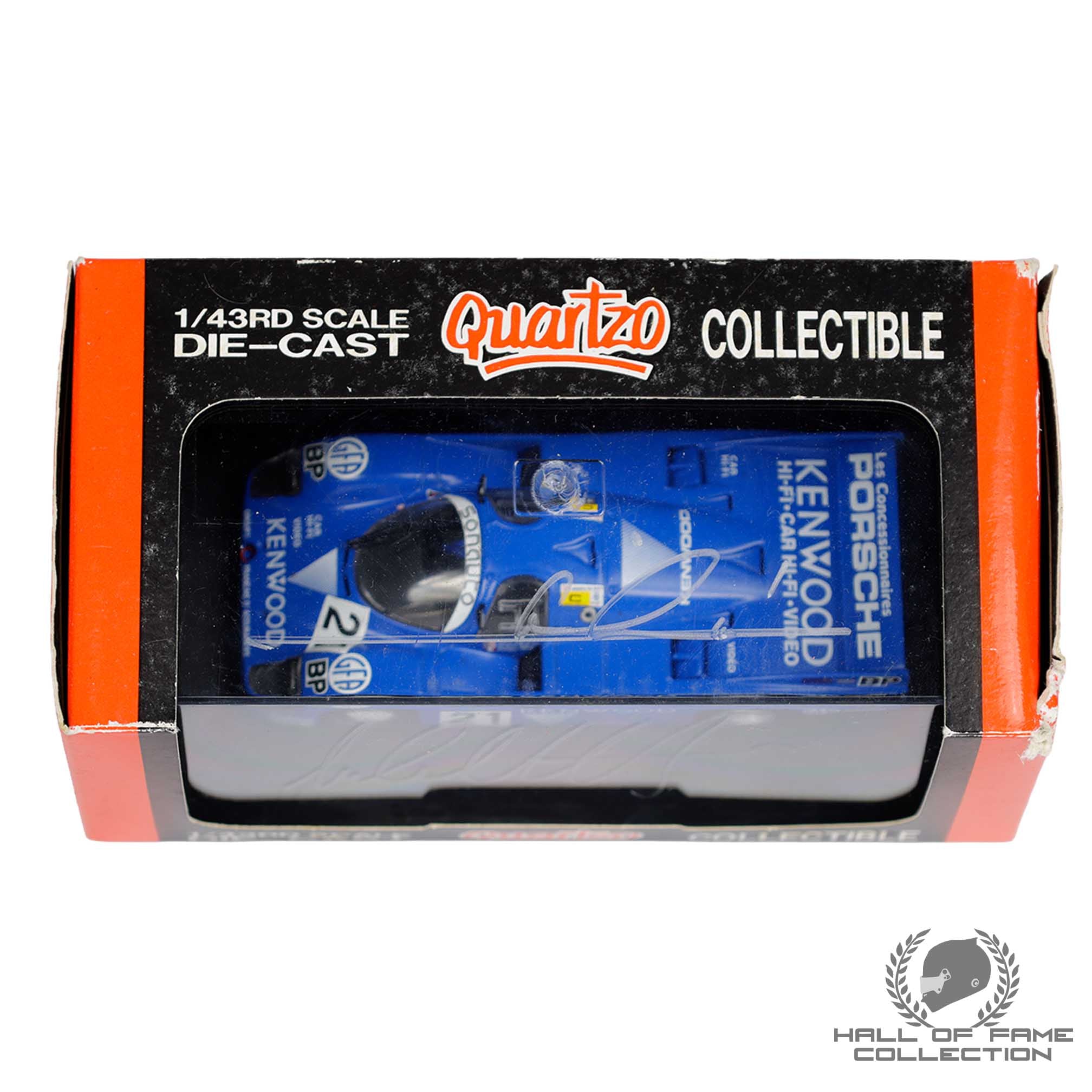 1983 Mario Andretti Michael Andretti Signed Porsche 956 Long Tail  Quartzo 1:43 Sportscar Model